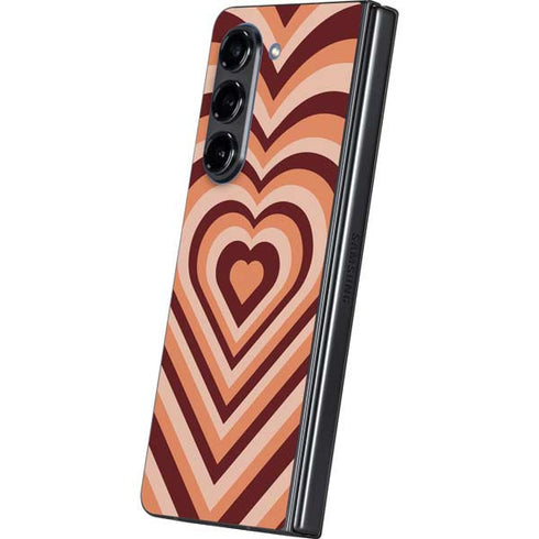 Autumn Heart Pattern Galaxy Z Fold5 5G Skin